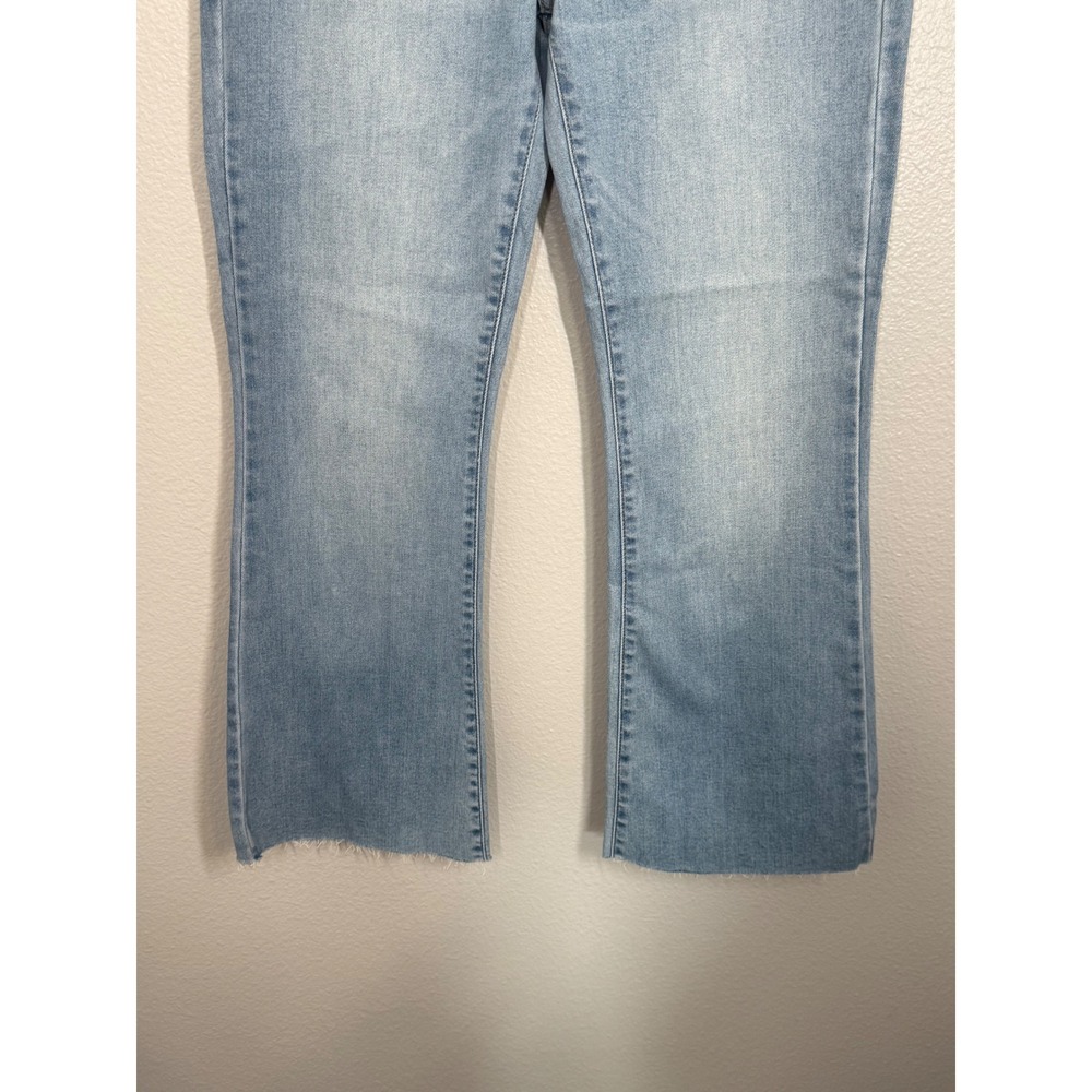 Women's Light Blue Flare Jeans - Picture 6 of 14